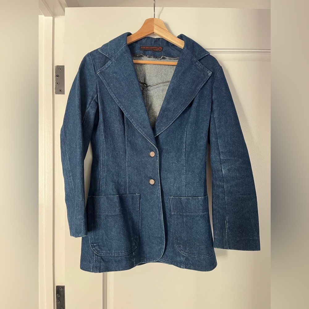 Vintage 70s denim blazer